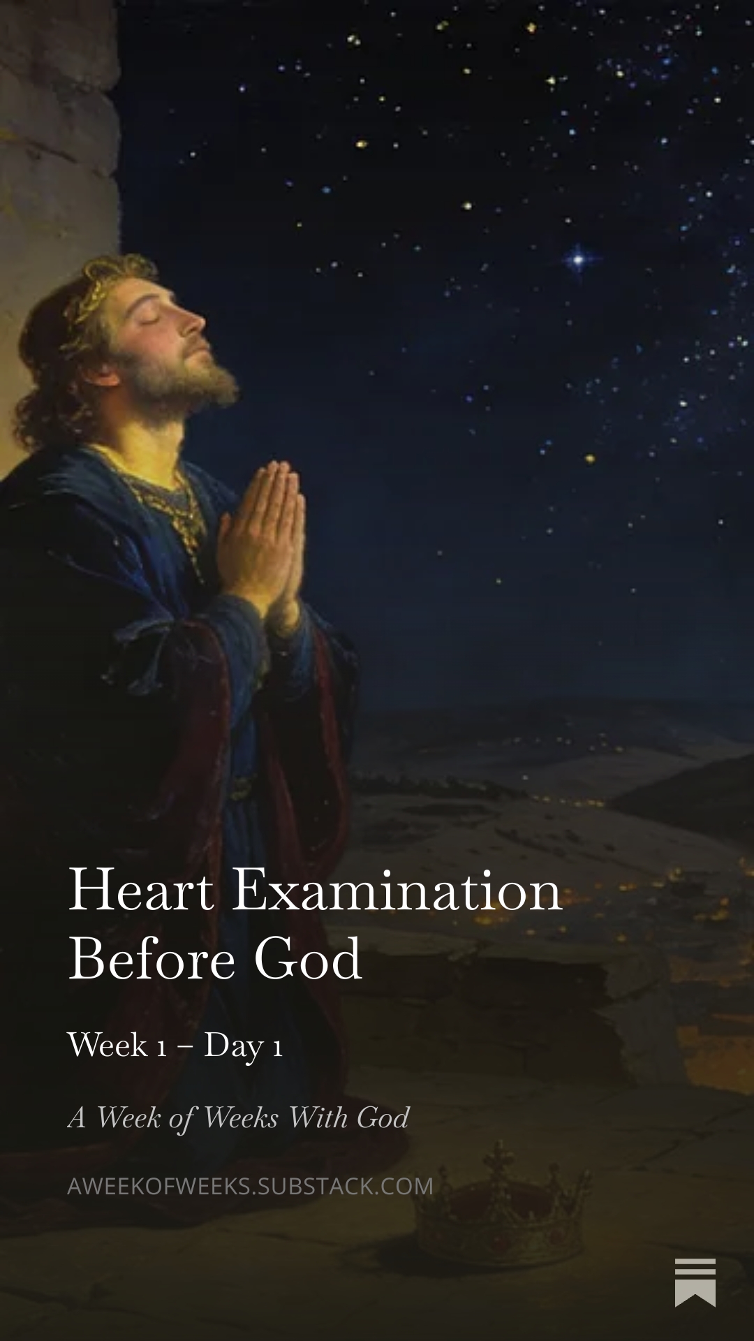 Day 1 – Heart Examination Before God